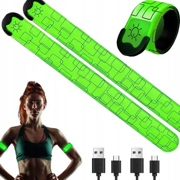 LED samozaciskovací reflexní pásky na ruku/paži – ideální pro SENIORY