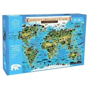 Puzzle Alaysky's Interaktivní dřevěné puzzle Flora & Fauna A4 AR CZ 100