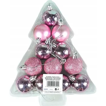 Vánoční dekorace Vánoční koule ozdob 4 cm 12 ks
