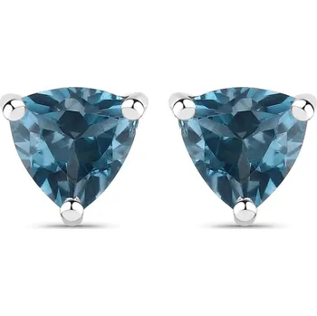 Náušnice STŘÍBRNÉ NÁUŠNICE TOPAZ MODRÝ LONDON BLUE