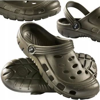 Pracovní obuv SANDÁLY PAPUČE GUMOVÉ M-TAC - OLIVOVÉ vel. 46