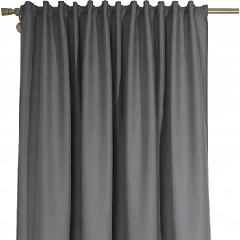 Obraz Tmavě šedá Závěs Na Pásce Emma 140x160 cm