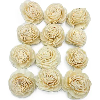 umělá květina Sola, SUŠENÉ ROSTLINY, sušené květiny, hlavičky Růže Rosa velká 8 cm, 12 kusů