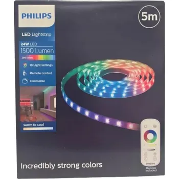LED osvětlení PHILIPS LED pásek 5M DÁLKOVÝ OVLADAČ Z výroby zabalené