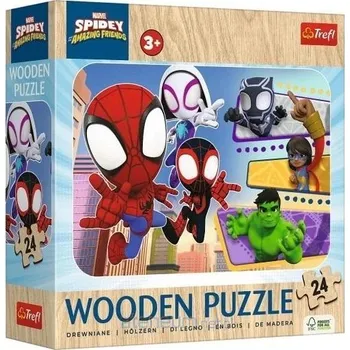Puzzle Trefl 24dílné Puzzle Statečný pavouk a jeho přátelé