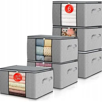 Úložný box X6 Úložná taška na oblečení, boxy, organizér do skříně, kontejnery 90 l