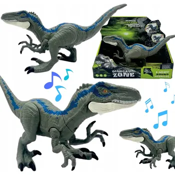 Figurka INTERAKTYWNY DINOZAUR FIGURKA CHODZI RUSZA, ŘVE SVÍTÍCÍ OČI LED