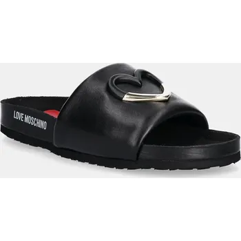 Dámská obuv Kožené pantofle Love Moschino JA28283G1MIE0000 černá 99X, EUR 37