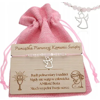 Náramek Památka na První svaté přijímání Stříbrný náramek ANDÍLEK KAMÍNKY