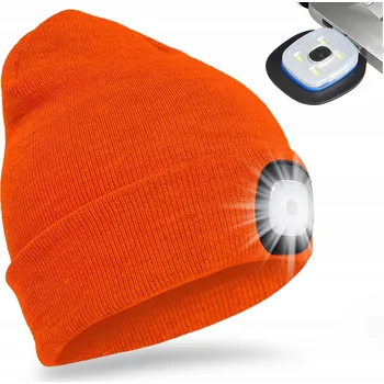 Čepice Ecolight zimní čepice beanie oranžová, univerzální velikost