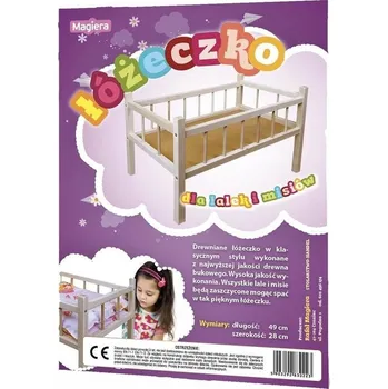 Doplněk pro panenku Postýlka pro panenky a medvídky magiera