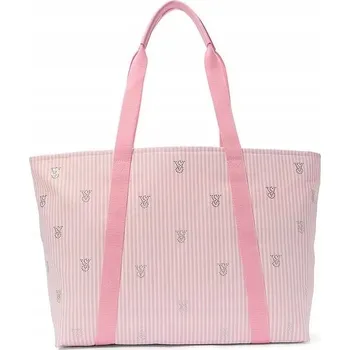 Kabelka Victoria's Secret plážová taška bavlna růžová