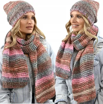 Čepice Alur sada: čepice a šála, univerzální velikost, vícebarevná