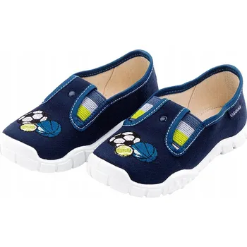 Dívčí bačkory Papuče s výšivkou Vi-GGa-Mi, modré, velikost 27