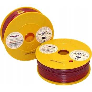 elektrický kabel Kabel LGY/H05V-K 0,75 mm2 100 m Červeno-Fialový