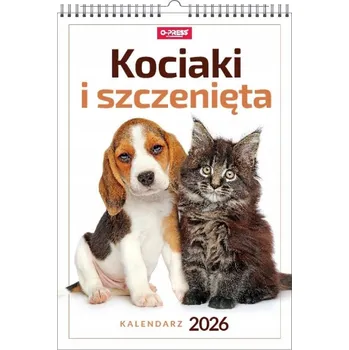 Kalendář Opress Kalendář 2026 A3 nástěnný Kocičky a štěňátka