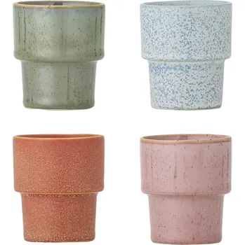 Stolování Bloomingville Hrnek Espresso Ewan Multi 75 ml – set 4 ks