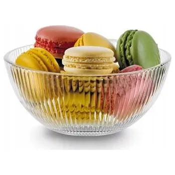 Salátová Mísa skleněná miska ryhovaná Anastasia 13 cm 350 ml