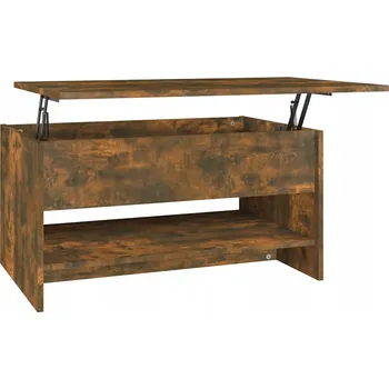 Konferenční stolek Konferenční stolek zvedací, kouřový dub, 80 x 50 x 40 cm