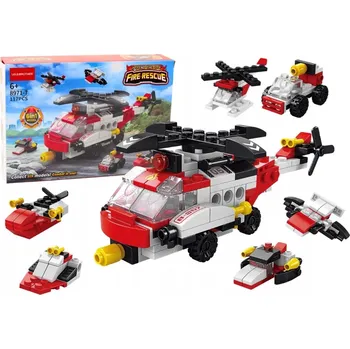 ostatní stavebnice Stavebnice Helikoptéra 6v1 DIY sada Vozidla 117 ks