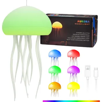 Lampička BAREVNÁ LAMPA MEDÚZA, NOČNÍ SVĚTLO MEDÚZA, DÁRKY PRO DĚTI