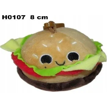 Plyšová Hračka Přívěsek Na Klíče Hamburger - 8 cm