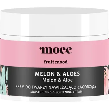 Pleťový krém Zklidňující pleťový krém MOE Meloun & Aloe 0 SPF den i noc 50 ml