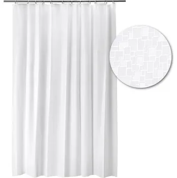 Sprchový závěs ZÁVĚS SPRCHOVÝ ZÁVĚS DO KOUPELNY KE SPRŠE BÍLÝ 180x200 cm