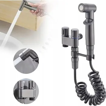 RUČNÍ BIDETOVÁ SADA S DVOUCESTNÝM VENTILEM A PŘIPOJENÍM PRO PRAČKU A WC