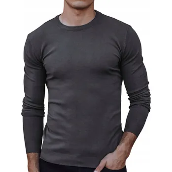 Pánský svetr DStreet svetr WX2225 šedý kulatý velikost XL