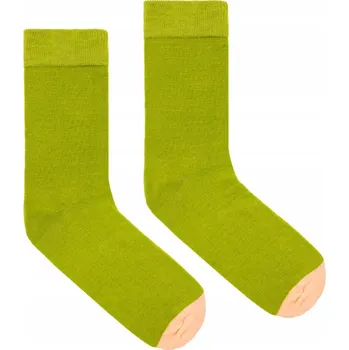 Pánské ponožky KABAK Ponožky GOTS barevné Lemongrass 36-41 zelené, velikost 36-40