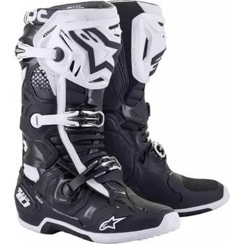 Moto obuv Boty TECH 10, ALPINESTARS (černá/bílá) 2026 40,5