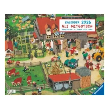 Diář Ali Mitgutsch 2026 - Wimmelbilder - DUMONT Kinder-Kalender - Querformat 52 x 42,5 cm - Spiralbindung (DE)