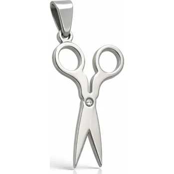 Přívěsek Ocelový přívěsek Nůžky se zirkonem