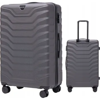 Wings Velký tvrdý kufr ABS PEA01-L-D.GREY 97 l