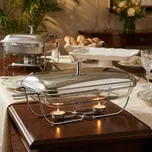 Zapékací (servírovací) mísa s ohřívačem na čajovou svíčky LONGA 2 l