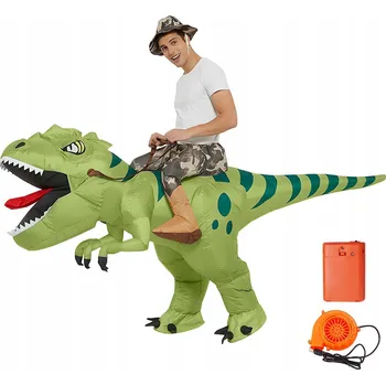 Karnevalový kostým NAFUKOVACÍ KOSTÝM DINOSAURUS TYRANOSAURUS REX JEŠTĚR NA KARNEVAL PÁRTY OSLAVU