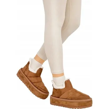 Dámská zimní obuv HNĚDÉ DÁMSKÉ SNĚHULE ZOERO 40