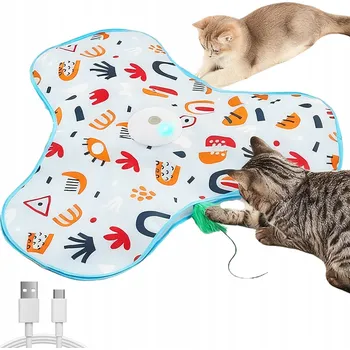 Hračka pro kočku Interaktivní hračka pro kočky se zvukem myši, hrací podložka pro kočky