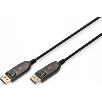 Video kabel Kabel DisplayPort Digitus 20 m DP/DP 8K/60Hz černý