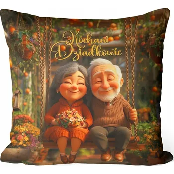 Polštář POLŠTÁŘ DEN BABIČKY A DĚDEČKA DÁREK PRO BABIČKU A DĚDEČKA VZOR 516