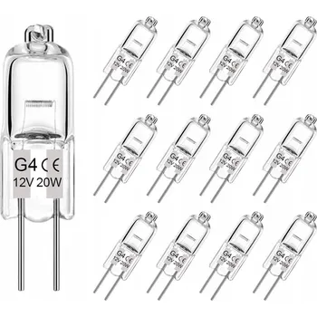 Žárovka HALOGENOVÁ ŽÁROVKA HALOGEN G4 20W 12V ŽÁROVKA 12 ks