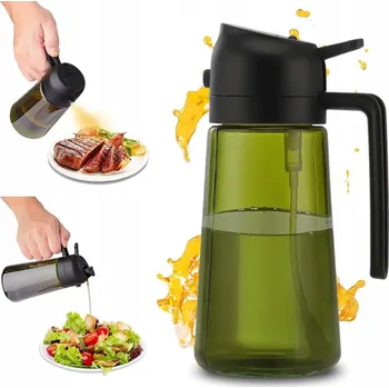 Nádoba na olej a ocet ROZPRAŠOVAČ NA OLEJ DO KUCHYNĚ DÁVKOVAČ SKLENĚNÝ VE SPREJI NOVÝ MECHANISMUS