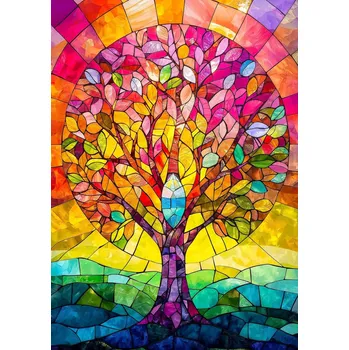 Puzzle Mozaikový strom Puzzle 1000 dílků