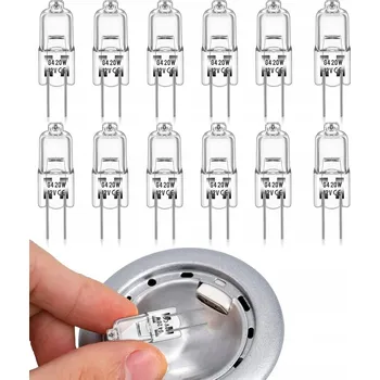 Žárovka HALOGENOVÁ ŽÁROVKA HALOGEN G4 20W 12V ŽÁROVKA 12 ks