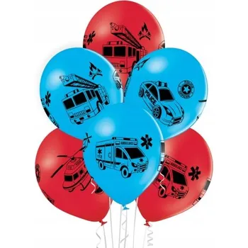 Balónek Balónky Happy Birthday sanitka hasiči policie 30 cm