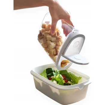 Dóza na potraviny Nádoba s víkem na suché potraviny, úložný krabička 1,3 litru