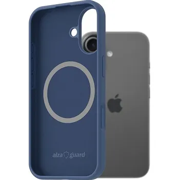 Telefonní příslušenství AlzaGuard Silicone Case Compatible with Magsafe pro iPhone 17 modrý