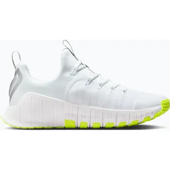 Dámská fitness obuv Dámské tréninkové boty Nike Free Metcon 6 white/volt/metallic silver