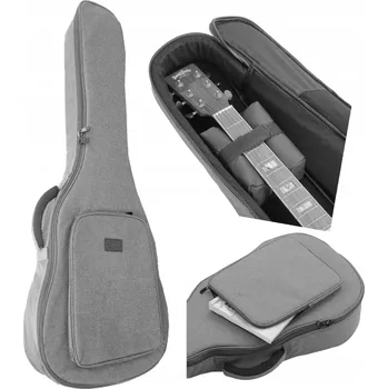 Obal pro strunný nástroj Pouzdro na akustickou kytaru Hard Bag GB-15-41 szary